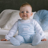 EMILE et ROSE KIT Baby Blue 2in1 Dungaree with Top